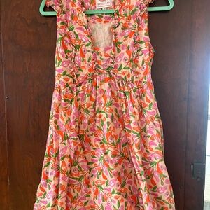 Banjanan Pink and Orange Floral Ruffle Sundress